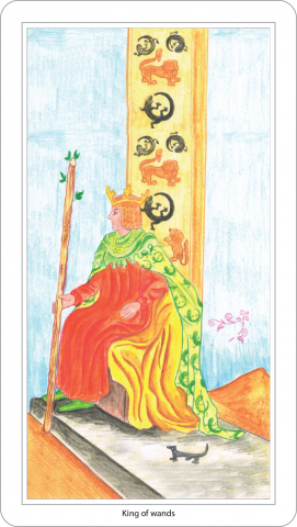 carte de tarot du roi de batons