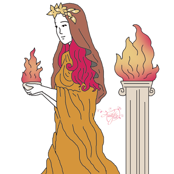 Vesta Roman Goddess.