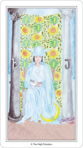 The high priestess tarot card